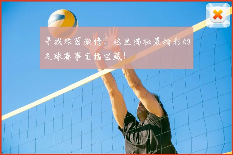 寻找绿茵激情？这里揭秘最精彩的足球赛事直播宝藏！